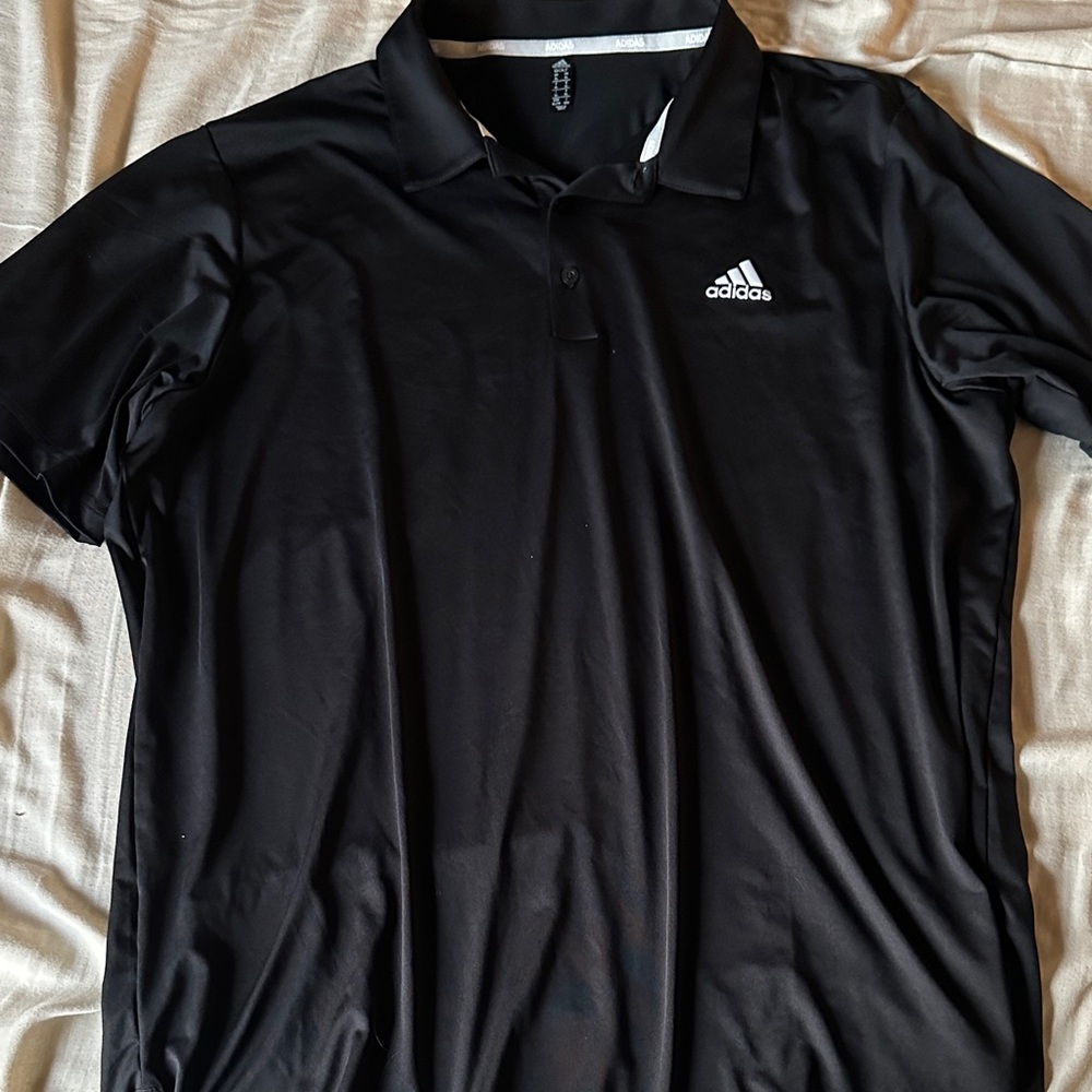 (XL) Black Adidas Golf Polo
